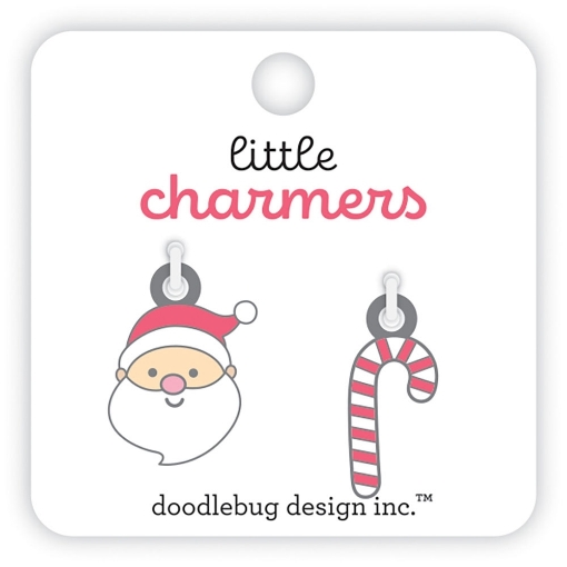 Picture of Doodlebug Little Charmers | Enamel Charms Sweet Santa, Gingerbread Kisses, 2τεμ.