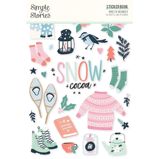 Picture of Simple Stories Winter Wonder Sticker Book Μπλοκ Αυτοκόλλητων, 385τεμ.