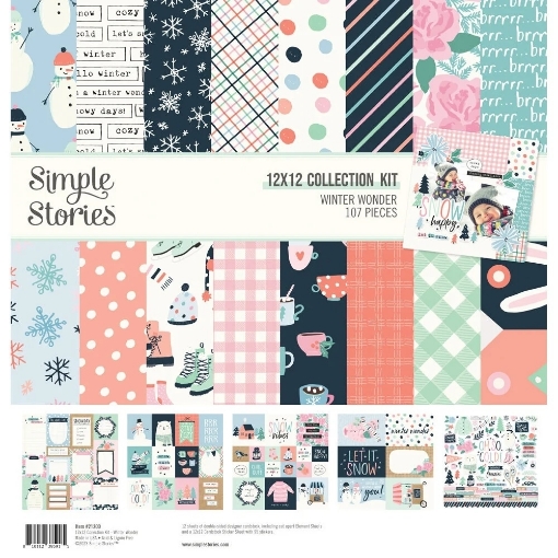 Picture of Simple Stories Winter Wonder Συλλογή Χαρτιών Scrapbooking Διπλής Όψης 12"X12"