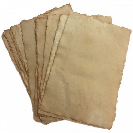 Picture of Lamali Handmade Cotton Rag Paper 24 x 36 cm | Χειροποίητο Χαρτί 100% Βαμβάκι 120gsm - Tea, 10 τεμ.