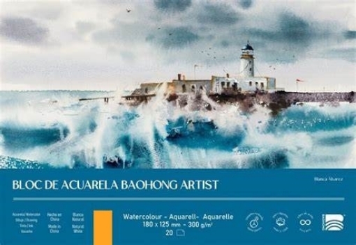 Picture of Baohong Artist Edition | Μπλοκ Ακουαρέλας Hot Press 18 x 12,5 cm, 20 Φύλλα, 300gsm