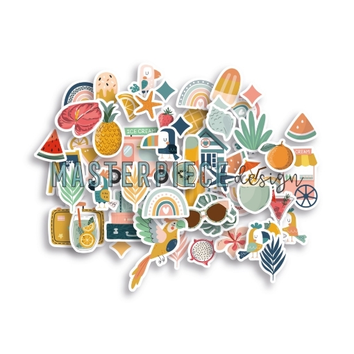 Picture of Masterpiece Design Διακοσμητικά Εφήμερα - Summer Things, Figures, 40τεμ.