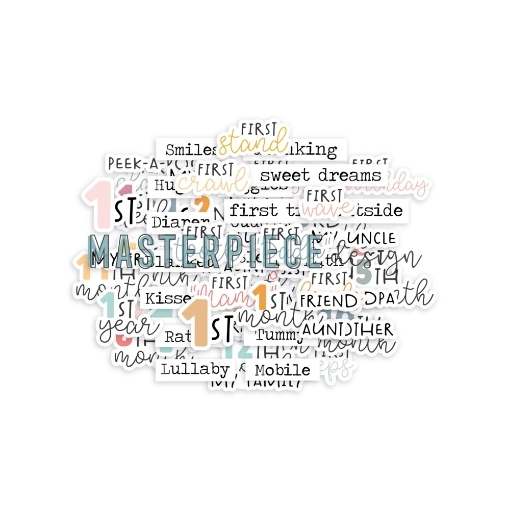 Picture of Masterpiece Design Διακοσμητικά Εφήμερα - Baby Milestones, 40τεμ.