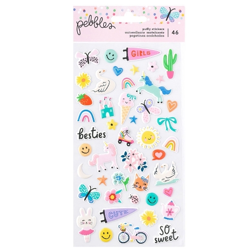 Picture of American Crafts Puffy Stickers | Puffy Αυτοκόλλητα - Cool Girl