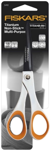 Picture of Fiskars Titanium Non-Stick Multi-Purpose Scissors 18cm - Ψαλίδι Τιτανίου Αντικολλητικό Πολλαπλών Χρήσεων