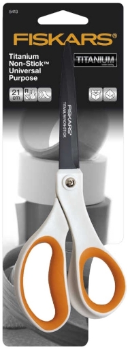 Picture of Fiskars Non-Stick Titanium Universal Purpose Scissors 21cm – Ψαλίδι Τιτανίου Πολλαπλών Χρήσεων για Craft & DIY