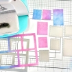 Picture of Heffy Doodle Metric Storyboard Backdrop | Μεταλλικές Μήτρες Κοπής A6 με 5 Stitched Παράθυρα, 6τεμ.