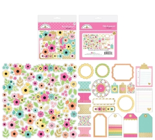 Picture of Doodlebug Design Bits & Pieces | Διακοσμητικά Εφήμερα – Hello Again, 94τεμ.