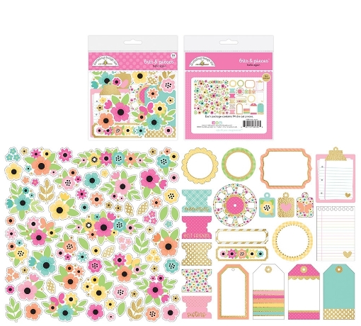 Picture of Doodlebug Design Bits & Pieces | Διακοσμητικά Εφήμερα – Hello Again, 94τεμ.