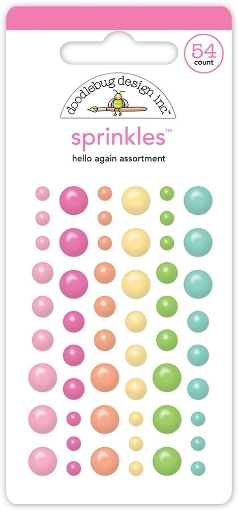 Picture of Doodlebug Design Διακοσμητικά Αυτοκόλλητα Sprinkles - Hello Again, 54τεμ.