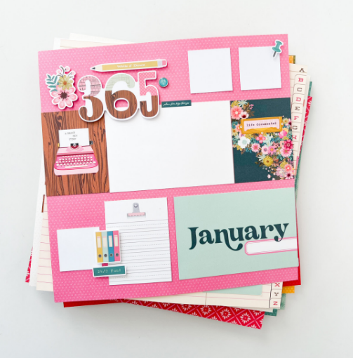 Picture of Μάθημα-In-A-Box Simple Stories Noteworthy Year of Layouts