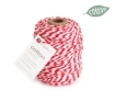 Picture of Vivant Cotton Twist Cord Βαμβακερό Στριμμένο Νήμα - Red / White, 50m