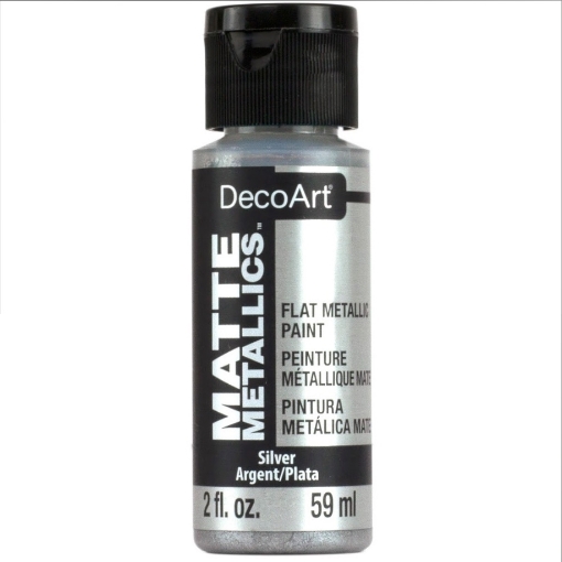 Picture of DecoArt Acrylic Matte Metallics Μεταλλικό Ακρυλικό Χρώμα Ματ Φινίρισμα - Silver