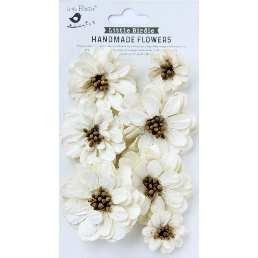 Picture of Little Birdie Galina Χάρτινα Λουλούδια - Ivory Pearl, 7τεμ.