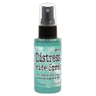 Picture of Tim Holtz Distress Oxide Spray | Υβριδικό Μελάνι Οξείδωσης σε Σπρέι για Mixed Media - Salvaged Patina