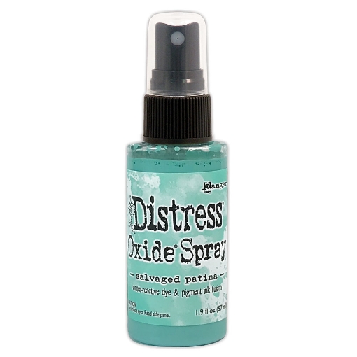 Picture of Tim Holtz Distress Oxide Spray | Υβριδικό Μελάνι Οξείδωσης σε Σπρέι για Mixed Media - Salvaged Patina