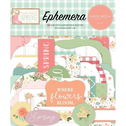 Picture of Carta Bella Διακοσμητικά Εφήμερα Icons | Here Comes Spring, 34τεμ.
