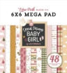 Picture of Echo Park Mega Μπλοκ Scrapbooking Διπλής Όψης 6"X6" - Special Delivery Baby Girl