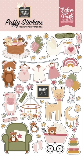 Picture of Echo Park Puffy Stickers | Puffy Αυτοκόλλητα Special Delivery Baby Girl