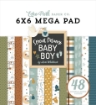 Picture of Echo Park Mega Μπλοκ Scrapbooking Διπλής Όψης 6"X6" - Special Delivery Baby Boy 