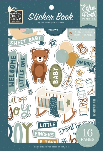 Picture of Echo Park Sticker Book | Μπλοκ Αυτοκόλλητων Special Delivery Baby Boy