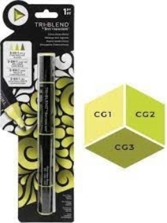 Picture of Spectrum Noir Triblend Markers Μαρκαδόρος Οινοπνεύματος 3 σε 1 - Citrus Green Blend (CG1 CG2 CG3)
