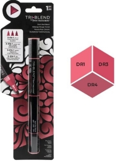 Picture of Spectrum Noir Triblend Markers Μαρκαδόρος Οινοπνεύματος 3 σε 1 - Dark Red Blend (DR1 DR3 DR4)