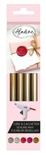 Picture of Aladine Wax Sticks Ράβδοι Κεριού (Βουλοκέρι) - Antique Gold, 4τεμ.