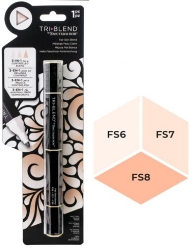 Picture of Spectrum Noir Triblend Markers Μαρκαδόρος Οινοπνεύματος 3 σε 1 - Fair Skin Blend (FS6 FS7 FS8)
