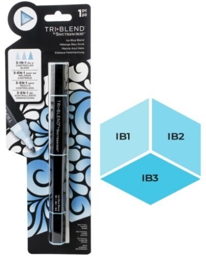 Picture of Spectrum Noir Triblend Markers Μαρκαδόρος Οινοπνεύματος 3 σε 1 - Ice Blue Blend  (IB1 IB2 IB3)