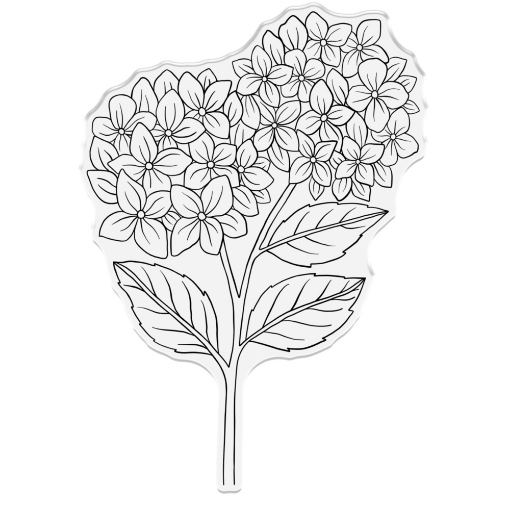 Picture of Crafter’s Companion Nature’s Garden Hydrangea | Διάφανες Σφραγίδες Sentiments 9 τεμ.