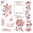 Picture of Crafter's Companion Foil Transfers 8" x 8" - Floral Elegance, 14τεμ.
