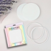 Picture of Dress My Craft Acrylic Round Coasters With Outer Ring 4 inch. - Στρογγυλά Ακρυλικά Σουβέρ με Εξωτερικό Δακτύλιο, 4τεμ.