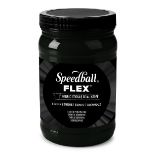 Picture of Speedball Flex Screen Printing Fabric Ink Μελάνι Μεταξοτυπίας 32oz - Ebony