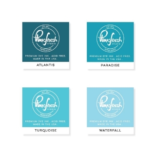 Picture of Pinkfresh Studio Σετ Μελάνια Premium Dye Cube Ink Pads - Amalfi Coast, 4τεμ.