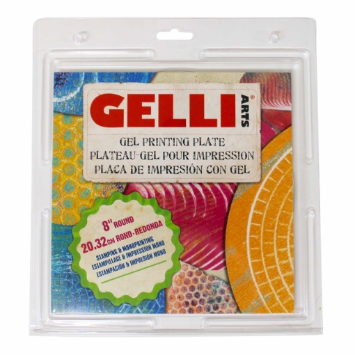 Picture of Gelli Arts Gel Printing Plate - Στρογγυλή Πλάκα Εκτύπωσης Μονοτυπίας 20 cm (8″)