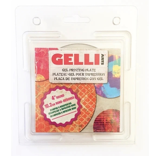 Picture of  Gelli Arts Gel Printing Plate Round 4" - Στρογγυλή Πλάκα Εκτύπωσης Μονοτυπίας 10 cm