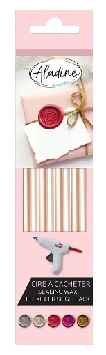 Picture of Aladine Wax Sticks | Ράβδοι Κεριού για Βουλοκέρι - Mother of Pearl, 4 τεμ.