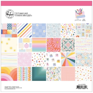 Picture of Pinkfresh Studio Συλλογή Χαρτιών Scrapbooking Διπλής Όψης 12" x 12" - The Simple Things