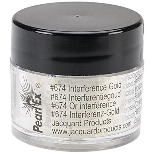 Picture of 🪄 Jacquard PearlEx Powdered Pigment 3g - Interference Gold – Mica Χρωστική σε Σκόνη με Ιριδίζον Χρυσαφένιο Εφέ
