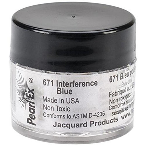 Picture of 🪄 Jacquard PearlEx Powdered Pigment 3g - Interference Blue – Ιριδίζουσα Χρωστική σε Σκόνη με Μεταβαλλόμενο Μπλε Εφέ
