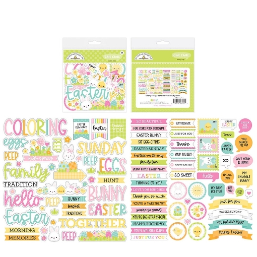 Picture of Doodlebug Design Chit Chat | Διακοσμητικά Εφήμερα – Bunny Hop, 94τεμ.