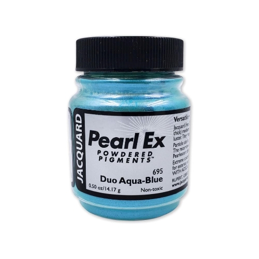 Picture of 🪄 Jacquard PearlEx Powdered Pigment 14g - Duo Aqua Blue – Mica Χρωστική σε Σκόνη με Ιριδίζον Γαλαζοπράσινο Εφέ