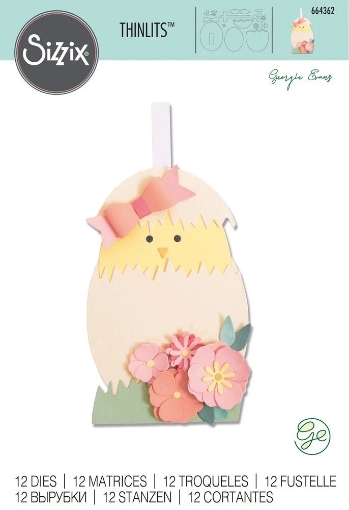 Picture of Sizzix Thinlits Dies by Georgie Evans - Hatching Egg, 12τεμ.