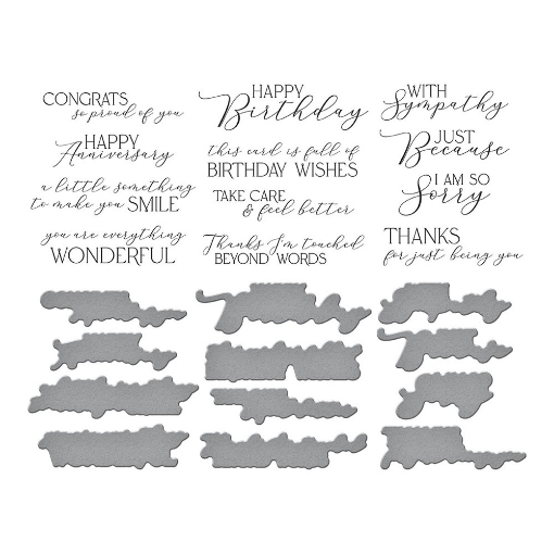 Picture of Spellbinders BetterPress Letterpress Press Plate & Die Σετ Μήτρες Κοπής - You are Everything Sentiments, 12τεμ.