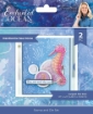 Picture of Crafter's Companion Clear Stamp & Die Set | Διάφανη Σφραγίδα και Μήτρα Κοπής, Enchanted Ocean Handsome Sea Horse, 2 τεμ.
