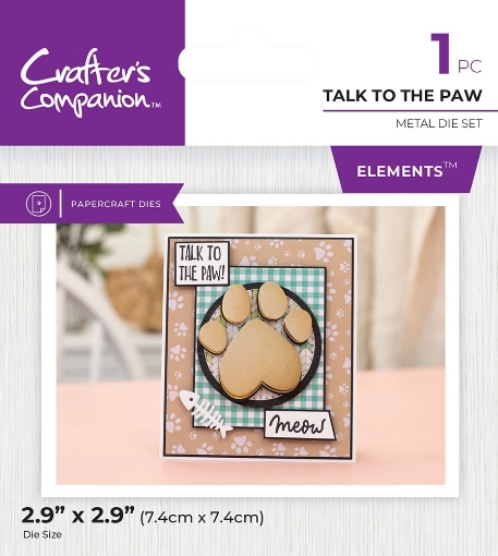 Picture of Crafter's Companion Metal Die Μήτρα Κοπής - Pets Rule, Talk to the Paw