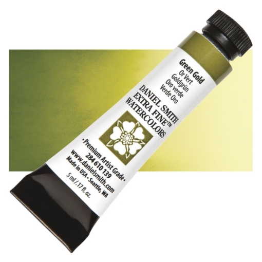 Picture of Daniel Smith Extra Fine Watercolor Tube | Χρώμα Ακουαρέλας σε Σωληνάριο – Green Gold