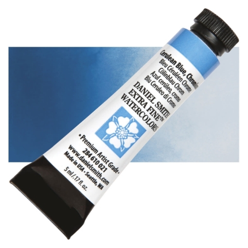 Picture of Daniel Smith Extra Fine Watercolor Tube | Χρώμα Ακουαρέλας σε Σωληνάριο – Cerulean Blue Chromium (PB 36)