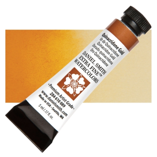 Picture of Daniel Smith Extra Fine Watercolor Tube | Watercolor Paint Tube – Quinacridone Gold